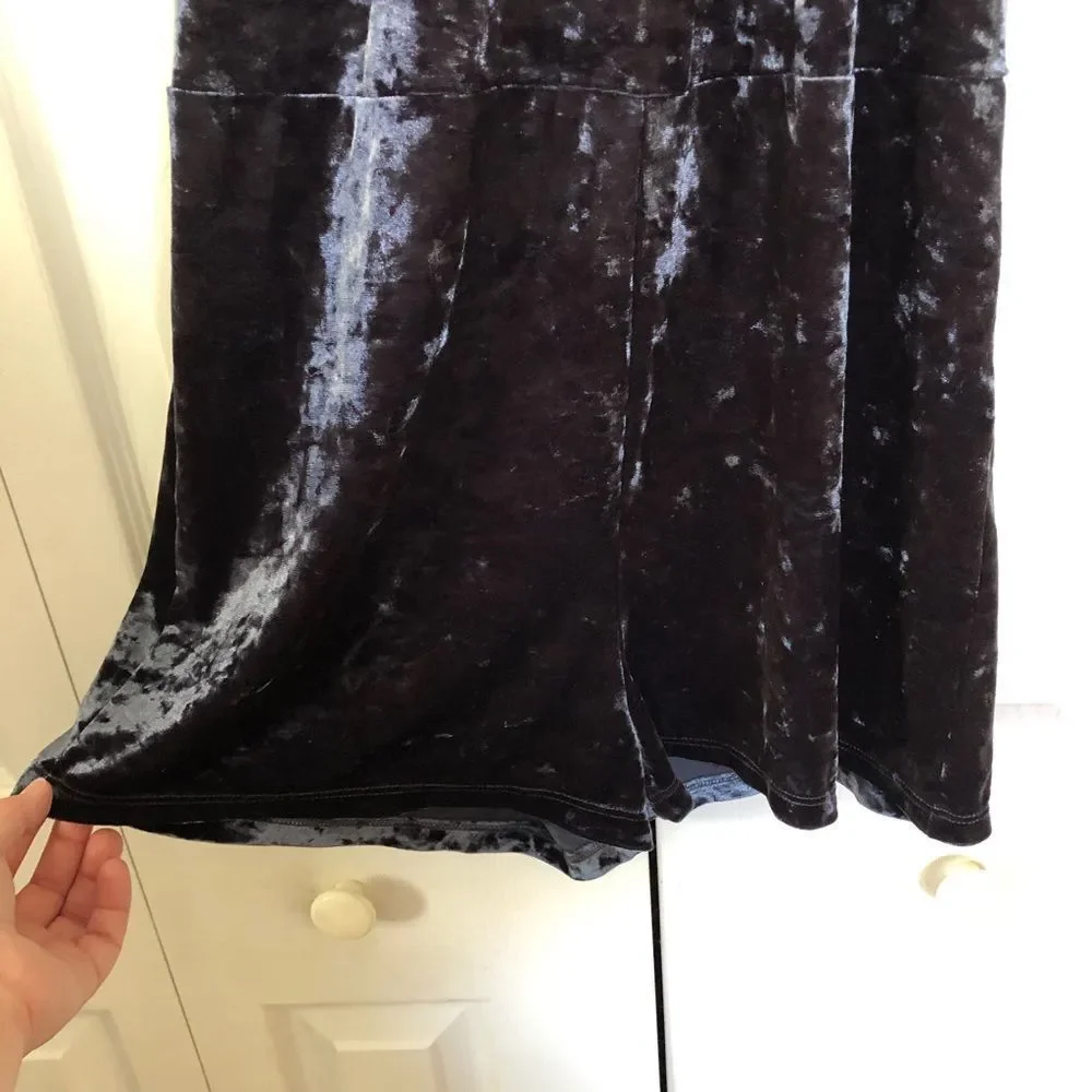 JUNE & HUDSON Mock Neck Velvet Romper 1/L - Picture 6 of 8